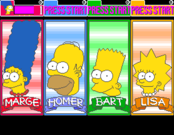 The Simpsons (4 Players World, set 2) Screenthot 2